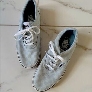 Vans Blue & White Checked Sneakers 💙🤍